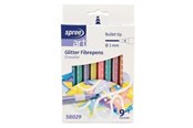 Hobby artikelen - SPREE Glitter pencil tips 9 pcs DISPENSABLE - 58029