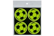 Papier, fotopapier en etiketten - CENTRUM Reflective stickers 4 pcs. ø50mm. Footballs - 80383