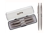 Schrijf- en tekengerei - CENTRUM Ballpoint pen/pencil steel. In gift box - 80535