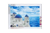 Hobby artikelen - CENTRUM Diamond Painting 30*40cm. HOUSES AND SEA - 80890