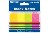 Papier, fotopapier en etiketten - CENTRUM StickNotes paper 4*100 pcs. ass. neon - 85385