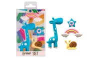 Schrijf- en tekengerei - CENTRUM Eraser set GIRAF 4 pieces in box - 89555