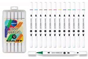Hobby artikelen - CENTRUM TWIN MARKERS 12 stk. etui - 89700