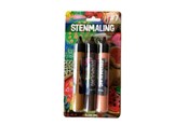 Hobby artikelen - Hobby Mate Stone paint 3*30ml. Light brown-Brown-Salmon. - HOBBY842