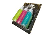 Hobby artikelen - Hobby Mate Glitter Glue Laser 6*23g. Pastel colors. - Lim119