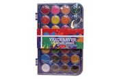 Hobby artikelen - Hobby Mate Paint tray 28 colors + brush. - OFF1034