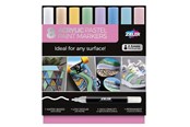 Hobby artikelen - Zieler 8 Acrylic Paint Markers Pastel color - Z09299561