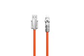 USB-kabel - Dudao L24AL USB-A - Lightning angled cable with 180° rotation 30W 1m - orange - 6973687248383