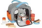 Doen-alsof spelen - Small Foot Cat with Carry Bag and Care Set - 12601