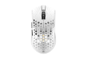 Muis - Arbiter AKITSU Medium - Ultralight 40g Carbon-fiber - Gaming muis - Optisch - 5 knoppen - Wit - AR-25-AKITSUM-WH