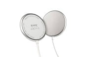 Mobiel - Adapters & Opladers - CRONG MagSpot Wireless Charger – Aluminum MagSafe 15W Inductive Charger (Silver White) - CRG-MS15W-SLV
