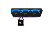 CPU koeler - Lian Li Hydroshift II LCD-S 360TL Wireless - CPU waterkoeling - Maximaal 33 dBA - GHS2LCDS36TB