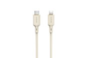 USB-kabel - Dudao  L7SCL USB-C - Lightning cable 30W 1m - beige - 6976625331079