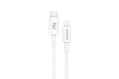 USB-kabel - Dudao L6X USB-C - Lightning PD 20W 1m Cable - White - 6970379617649