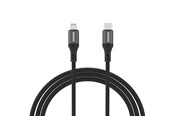USB-kabel - Dudao  L3CL USB-C - Lightning 30W Braided Cable 1.2m - Black - 6976625333073