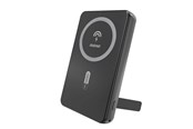 Powerbank - Dudao Powerbank K14S+ 10000mAh 20W USB-A / USB-C / MagSafe with stand - black Powerbank - Zwart - 10000 mAh - 6976625332939