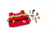 Doen-alsof spelen - Dantoy Firefighter play set wood in giftbox 10 pcs - 5715