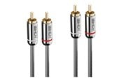 Audiokabel - Lindy Cromo Line audio cable - 1 m - 35345