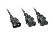 Voedingskabel (extern) - Lindy - power splitter - IEC 60320 C14 to power IEC 60320 C13 - 2 m - 30039