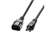 Voedingskabel (extern) - Lindy C5 to C14 Mains Cable - 2m - 30341