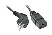 Voedingskabel (extern) - Lindy Schuko to C19 Mains Cable - 2m - 30344