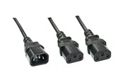 Voedingskabel (extern) - Lindy - power splitter - IEC 60320 C14 to power IEC 60320 C13 - 1 m - 30363
