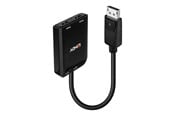 Beelscherm- en tv-kabel - Lindy - video/audio splitter - MST hub DisplayPort - 2 ports - 38433