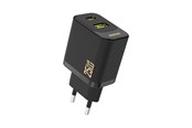 Mobiel - Adapters & Opladers - Dudao A26T GaN 25W USB-A USB-C Charger - Black - 6976625334100