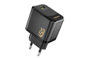 Mobiel - Adapters & Opladers - Dudao A28 45W GaN USB-C Wall Charger - Black - 6976625334254
