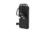 Powerbank - Dudao K11 10000mAh Powerbank with Built-in Cables - Black Powerbank - Zwart - 10000 mAh - 6977196681853