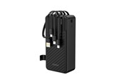 Powerbank - Dudao K11 Max Powerbank with Built-in Cables Powerbank - Zwart - 30000 mAh - 6977196681914