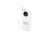 Powerbank - Dudao K13Pro 20000mAh Powerbank with Built-in Cable - White Powerbank - Wit - 20000 mAh - 6977196682348