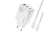 Mobiel - Adapters & Opladers - Dudao A29C 65W GaN Wall Charger + USB-C Cable - White - 6976625334926