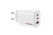 Mobiel - Adapters & Opladers - Verbatim Essentials GaN Charger 65W EU plug White - 32353