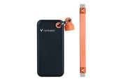 SSD - Verbatim Pocket SSD - 2TB - USB 3.2 Gen 2 - Zwart / Oranje - 32197