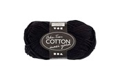 Garen & Accessoires - Creativ Company - Cotton yarn Size 8/8 L: 80-85 M Black - 50gr. - 461310