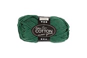 Garen & Accessoires - Creativ Company - Cotton yarn Size 8/8 L: 80-85 M Dark green - 50gr. - 461290