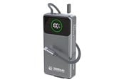 Powerbank - Dudao K31 Pro 45W 20000mAh Power Bank with Built-in Retractable USB-C Cable - Gray Powerbank - Grijs - 20000 mAh - 6977196682010