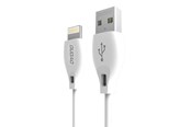 USB-kabel - Dudao  cable USB / Lightning 2.1A cable 2m white (L4L 2m white) - 6970379611494