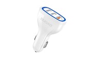 Mobiel - Adapters & Opladers - Dudao car charger quick charge Quick Charge 3.0 QC3.0 2.4A 18W 3x USB white (R7S white) - 6970379615812
