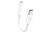 USB-kabel - Dudao audio adapter headphone adapter from USB Type C to mini jack 3.5 mm white (L16CPro white) - 6970379617335