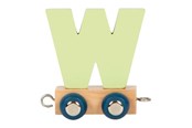 Houten speelgoed - Small Foot - Wooden Letter Train Polar - W - 12593