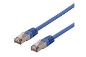 Netwerk - kabel - Deltaco patch cable - 30 cm - blue - Blauw - 0.3m - STP-603BAU