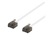 Netwerk - kabel - Deltaco patch cable - 30 cm - white - Wit - 0.3m - UUTP-2008