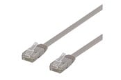 Netwerk - kabel - Deltaco patch cable - 50 cm - grey - Grijs - 0.5m - TP-60-FL