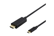 Beelscherm- en tv-kabel - Deltaco adapter cable - 2 m - USBC-HDMI-1020