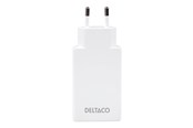 Mobiel - Adapters & Opladers - Deltaco power adapter - slim - 2 x USB-C - 67 Watt - USBC-AC201