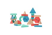 Speelgoed voor baby's - BS Toys Wooden Building Blocks - 38pcs. - GA521