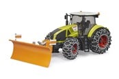 Speelgoedauto - Bruder Claas Axion 950 with snow chains and plow blade - BR3018