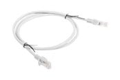 Netwerk - kabel - Lanberg patch cable - 1 m - grey RAL 7035 - Grijs - 1m - PCU5-10CC-0100-S